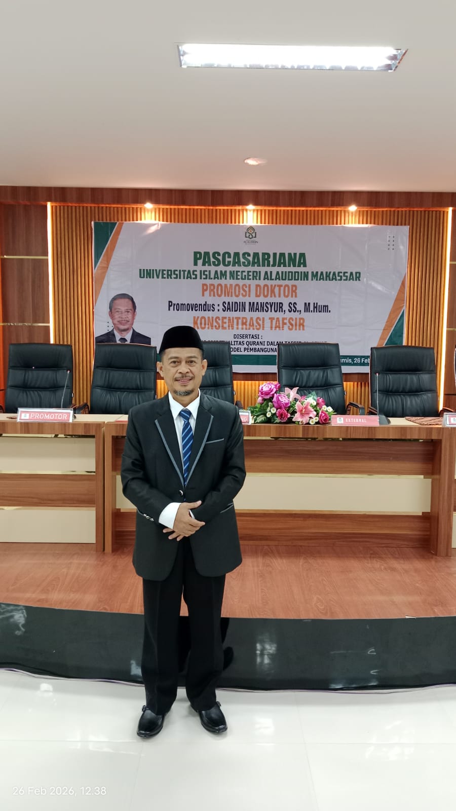 Ulas Tafsir Al-Azhar Buya Hamka, Saidin Mansyur Resmi Sandang Gelar Doktor di UIN Alauddin Ulas Tafsir Al-Azhar Buya Hamka, Saidin Mansyur Resmi Sandang Gelar Doktor di UIN Alauddin