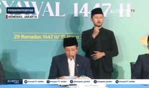 Pemerintah Tetapkan 1 Syawal 1447 H Jatuh pada Sabtu 21 Maret 2026
