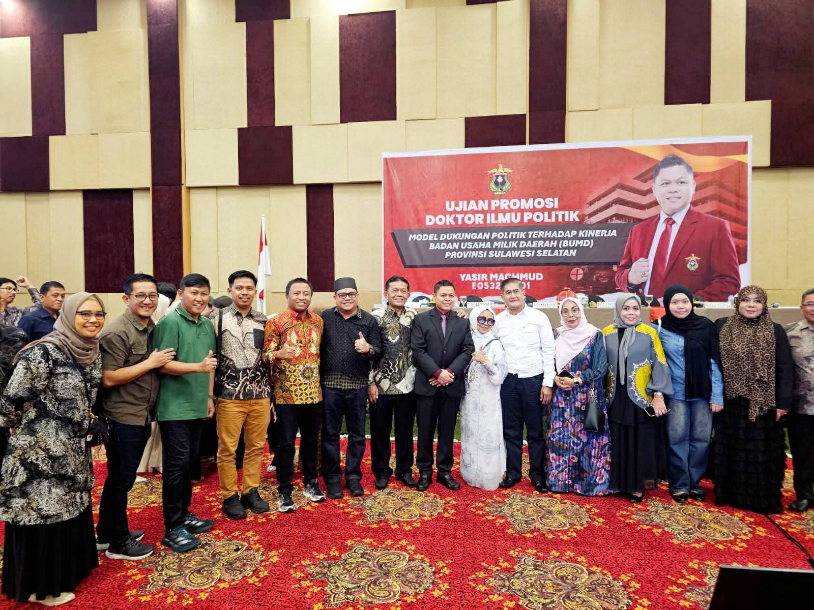 Ujian Promosi Dipimpin Rektor Unhas, Yasir Machmud Raih Gelar Doktor dengan Predikat Cumlaude