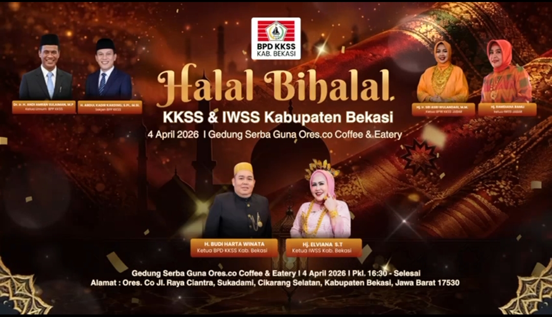 Perkuat Silaturahmi di Tanah Rantau, KKSS dan IWSS Kabupaten Bekasi Gelar Halalbihalal