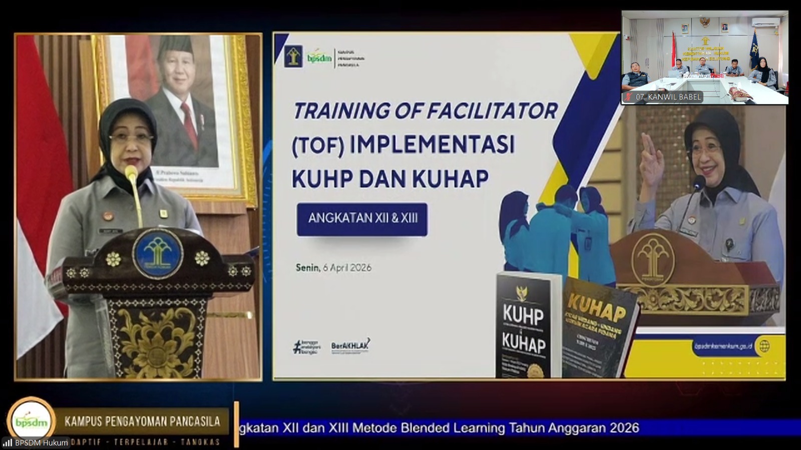 Kanwil Kemenkum Babel Ikuti Training of Facilitator Implementasi KUHP dan KUHAP Tahun 2026 Kanwil Kemenkum Babel Ikuti Training of Facilitator Implementasi KUHP dan KUHAP Tahun 2026