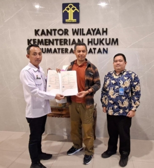 Hanya 10 Menit, Kanwil Kemenkum Sumsel Catat Hak Cipta Lagu Karya Seniman Lokal