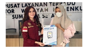 Kemenkum Sumsel Cetak Sertifikat Apostille untuk Dokumen Kerja ke Mancanegara