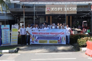 Semarak Hari KI Sedunia, Kanwil Kemenkum Sumsel Hadir di CFD Beri Edukasi