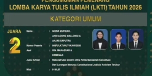 CPNS Kemenag dan Mahasiswa UIN Alauddin Raih Juara II LKTI Nasional IKAHI Mahkamah Agung