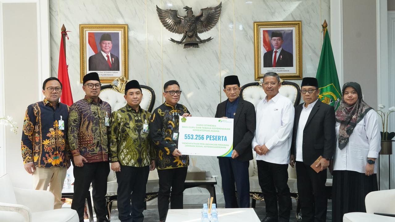 2025, Sinergi Kemenag dan BPJS Ketenagakerjaan Beri Perlindungan 557.978 GTK 2025, Sinergi Kemenag dan BPJS Ketenagakerjaan Beri Perlindungan 557.978 GTK