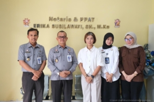 Kanwil Kementerian Hukum Kepulauan Bangka Belitung Laksanakan Pengawasan dan Sinkronisasi Data Fidusia Di Kantor Notaris Bangka