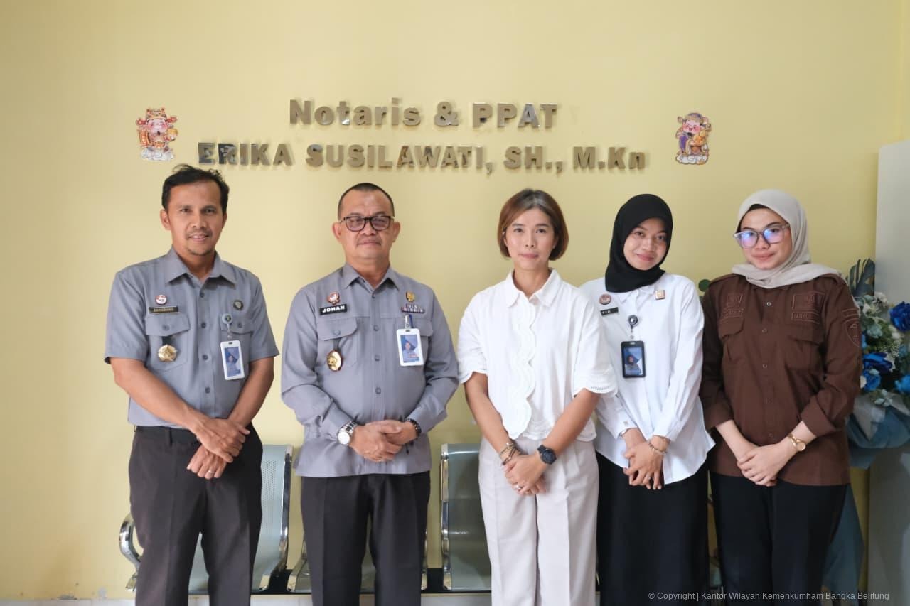 Kanwil Kementerian Hukum Kepulauan Bangka Belitung Laksanakan Pengawasan dan Sinkronisasi Data Fidusia Di Kantor Notaris Bangka Kanwil Kementerian Hukum Kepulauan Bangka Belitung Laksanakan Pengawasan dan Sinkronisasi Data Fidusia Di Kantor Notaris Bangka