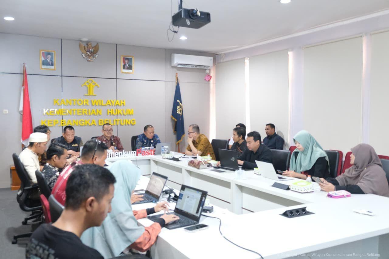 Kanwil Kemenkum Babel Gelar Harmonisasi Dua Ranperda Inisiatif DPRD Provinsi Kepulauan Bangka Belitung Kanwil Kemenkum Babel Gelar Harmonisasi Dua Ranperda Inisiatif DPRD Provinsi Kepulauan Bangka Belitung