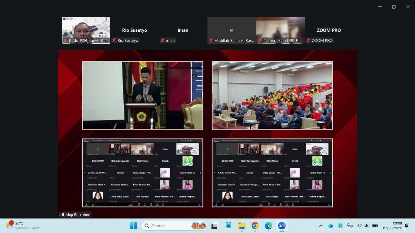 Kanwil Kemenkum Babel Ikuti Seminar Nasional Penyusunan RUU Pengelolaan Lingkungan Hidup dan Perubahan Iklim