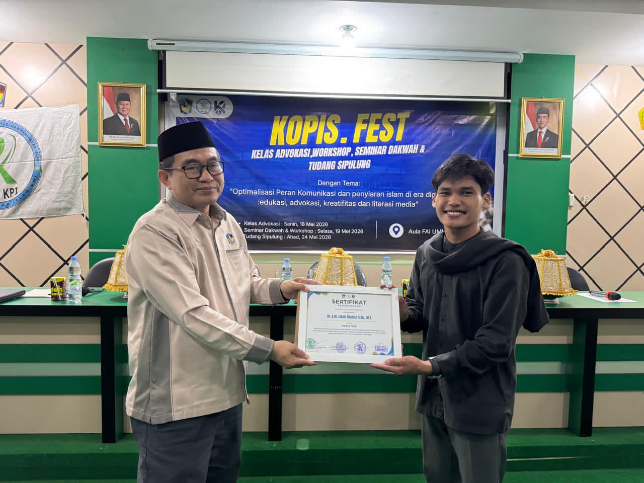 Wakil Rektor IV UMI Narasumber Seminar Komunikasi dan Dakwah KPI FAI UMI