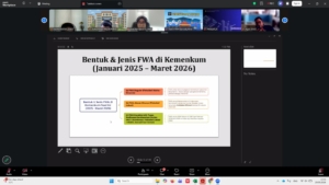 Kemenkum Sumsel Ikuti Diskusi Evaluasi Kebijakan Kerja Fleksibel