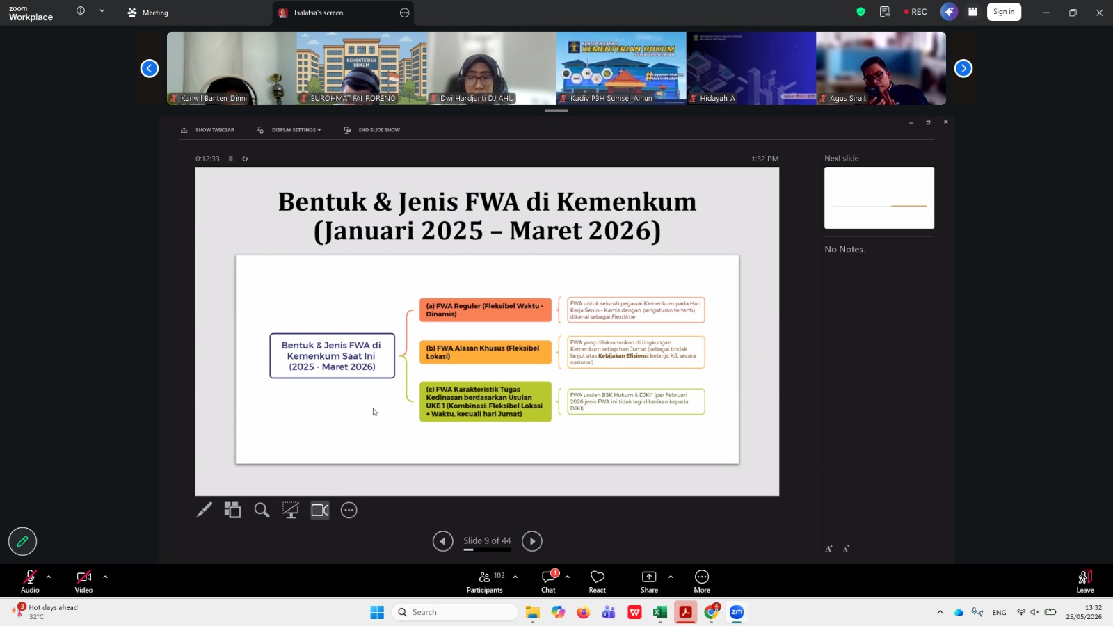 Kemenkum Sumsel Ikuti Diskusi Evaluasi Kebijakan Kerja Fleksibel Kemenkum Sumsel Ikuti Diskusi Evaluasi Kebijakan Kerja Fleksibel