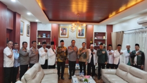 Kakanwil Kemenag Sulsel Temui Kapolda Sulsel, Siap Sukseskan Tabliq Akbar dan Istigosah IPIM