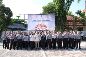 Kanwil Kemenkum Babel Gelar Upacara Peringatan Hari Lahir Pancasila Tahun 2026 Bersama KemenHAM, Ditjenpas, dan Ditjenim Babel