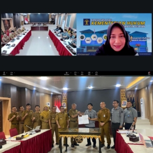 Kemenkum Sumsel Harmonisasikan Raperbup Kabupaten OKI untuk Perkuat Kualitas Regulasi Daerah