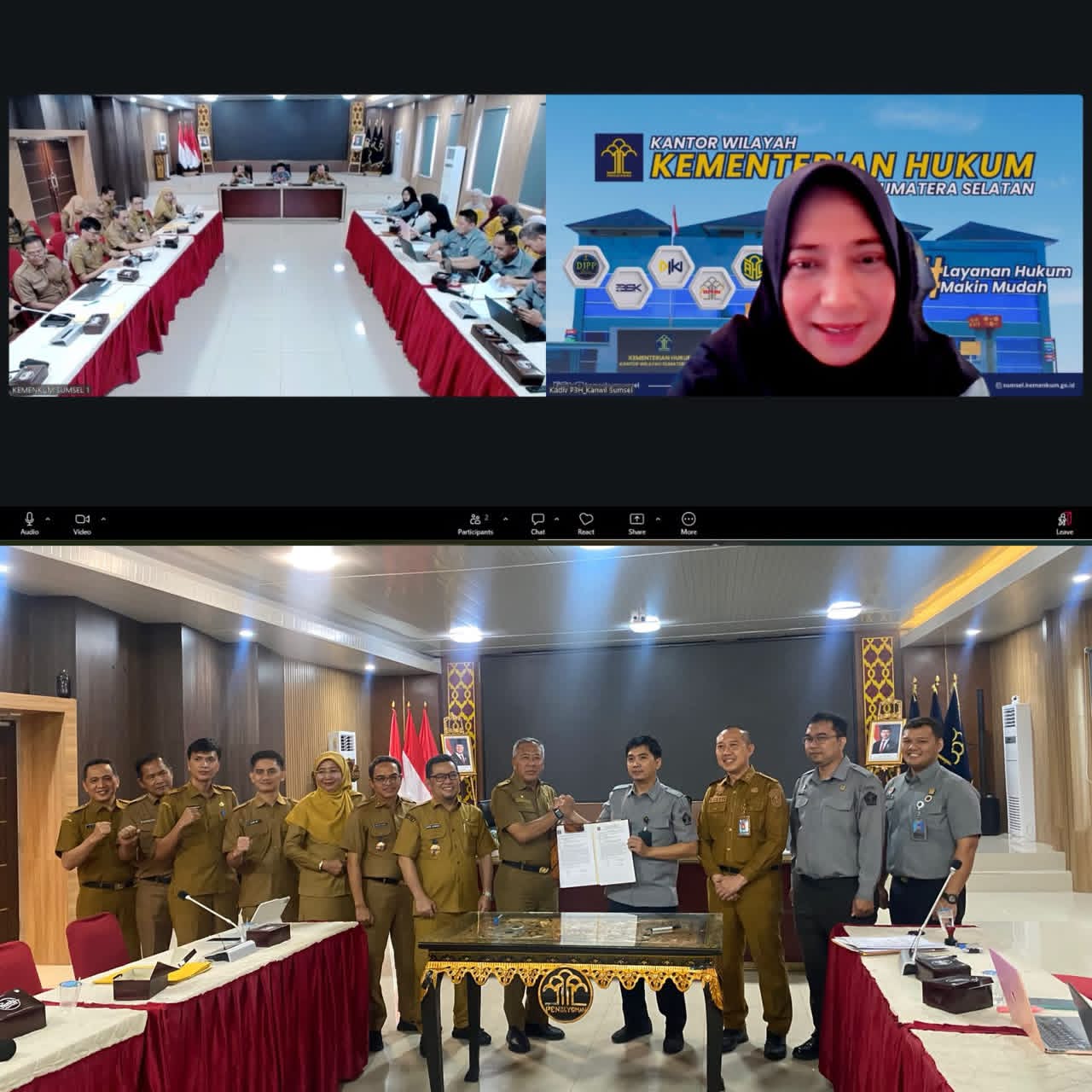 Kemenkum Sumsel Harmonisasikan Raperbup Kabupaten OKI untuk Perkuat Kualitas Regulasi Daerah