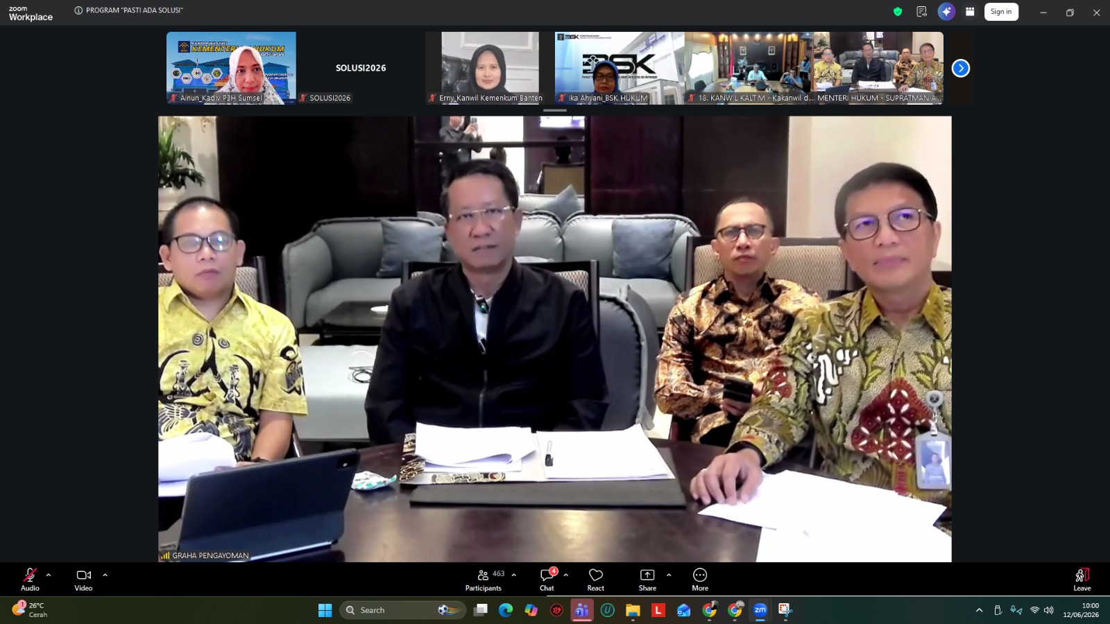 Respon Aduan Masyarakat, Kemenkum Sumsel Hadiri Forum “PASTI ADA SOLUSI” Bersama Menteri Hukum Respon Aduan Masyarakat, Kemenkum Sumsel Hadiri Forum “PASTI ADA SOLUSI” Bersama Menteri Hukum