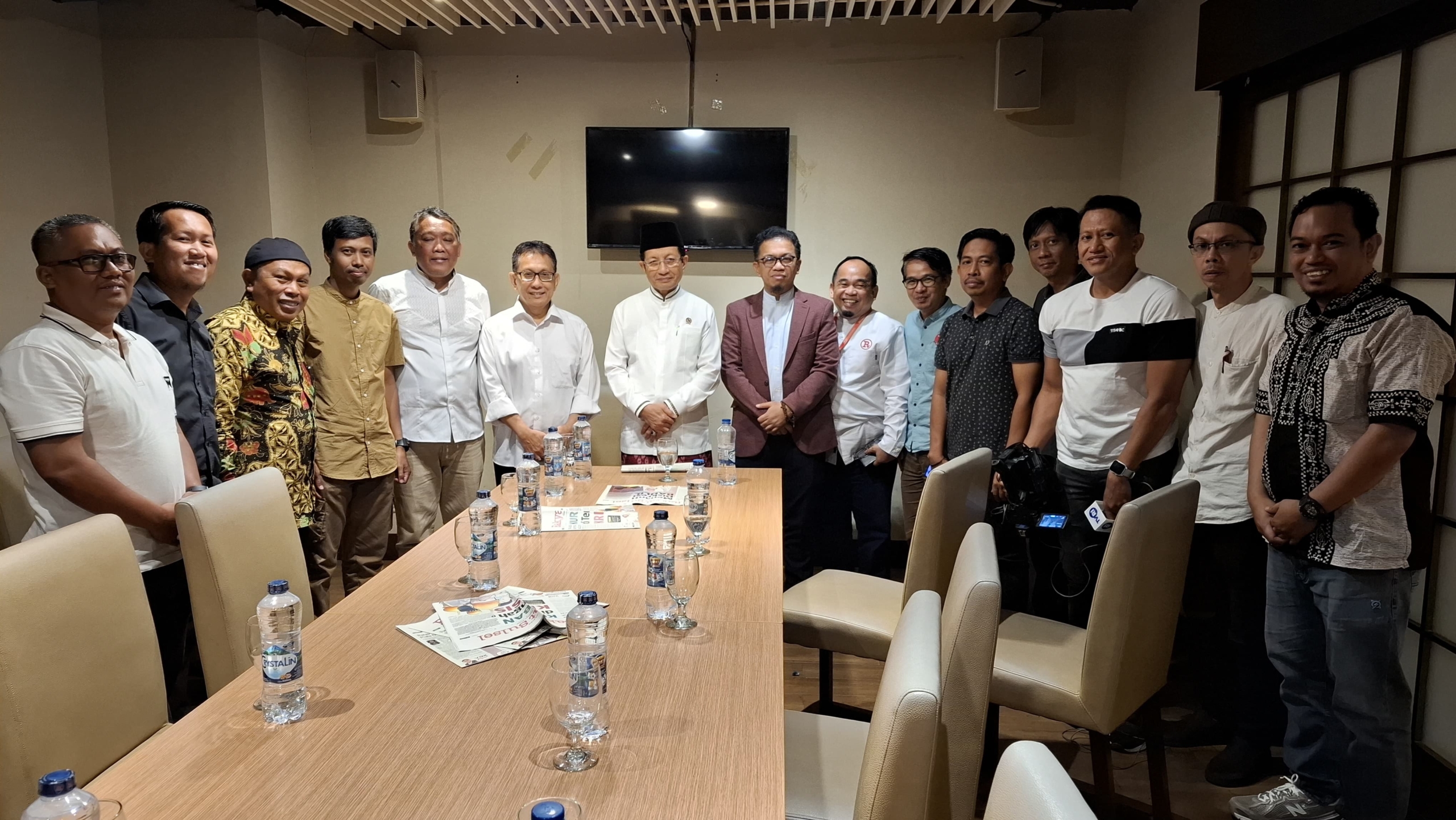 Bincang Bersama Media di Makassar, Menag Nasaruddin Umar Tekankan Peran Pers Jaga Persatuan