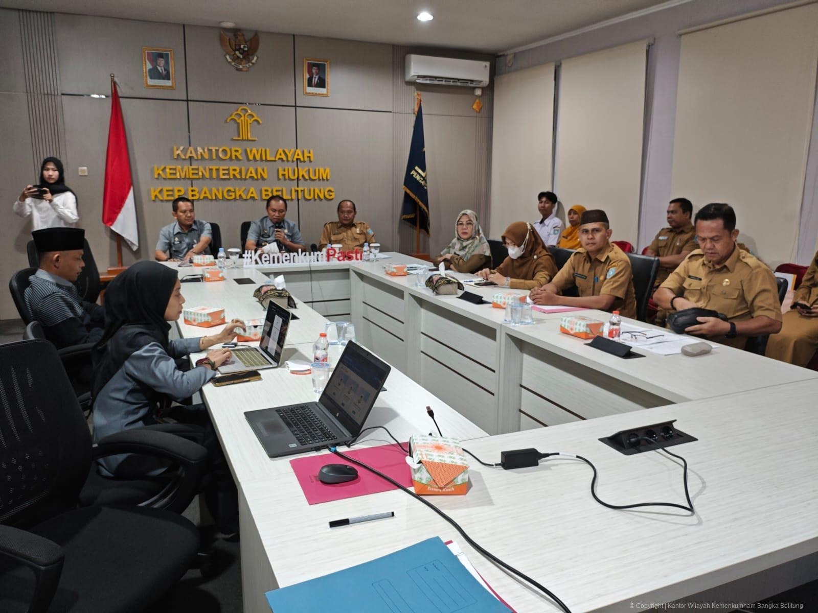 Kanwil Kemenkum Babel Harmonisasikan Dua Ranperbup Bangka Barat Kanwil Kemenkum Babel Harmonisasikan Dua Ranperbup Bangka Barat
