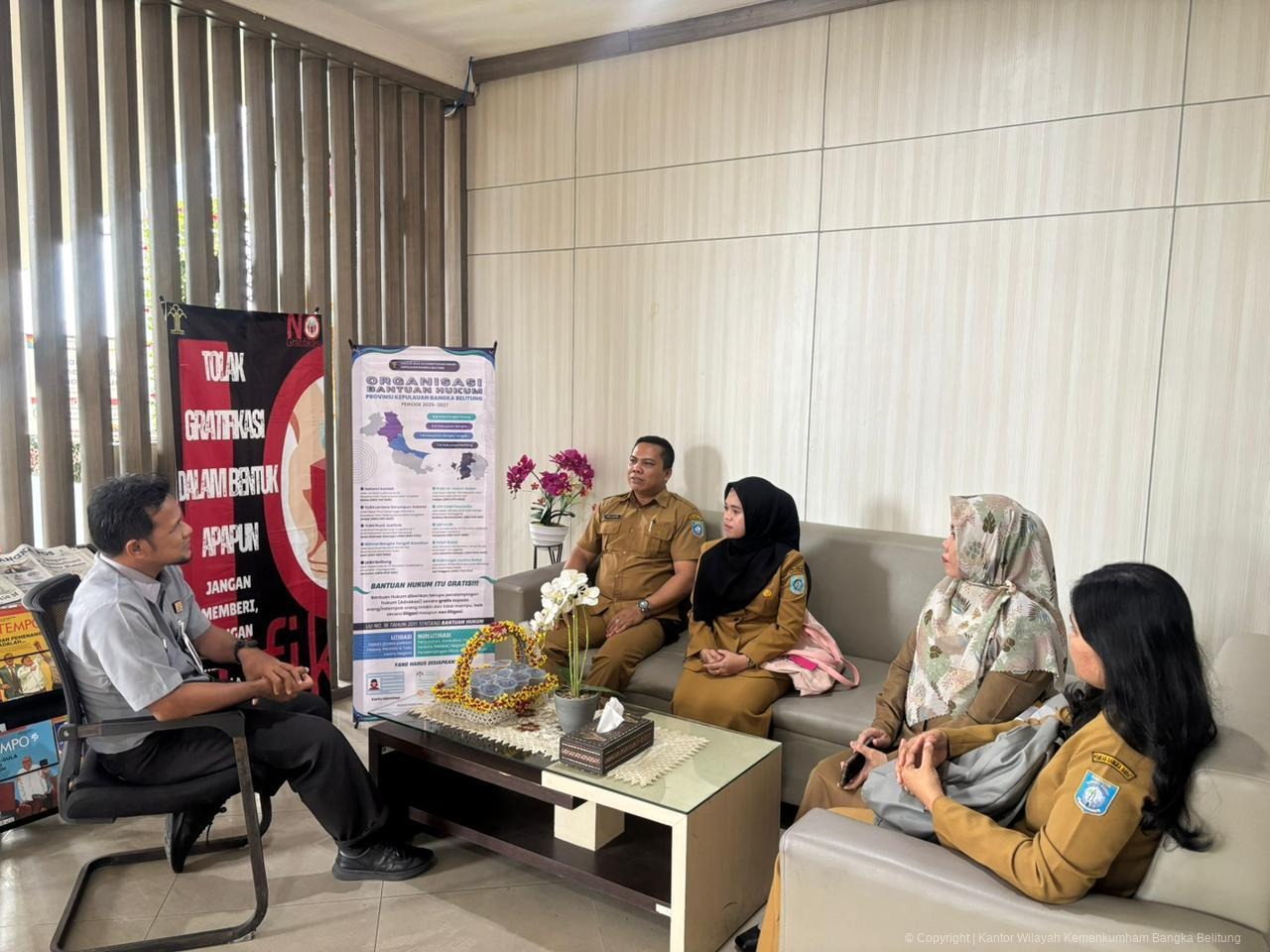 Kanwil Kemenkum Babel Terima Koordinasi Setda Bangka Barat terkait Pengelolaan JDIH
