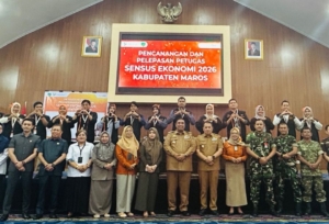 Beri Rasa Aman di Lapangan, 379 Petugas Sensus Ekonomi Maros Dilindungi BPJS Ketenagakerjaan