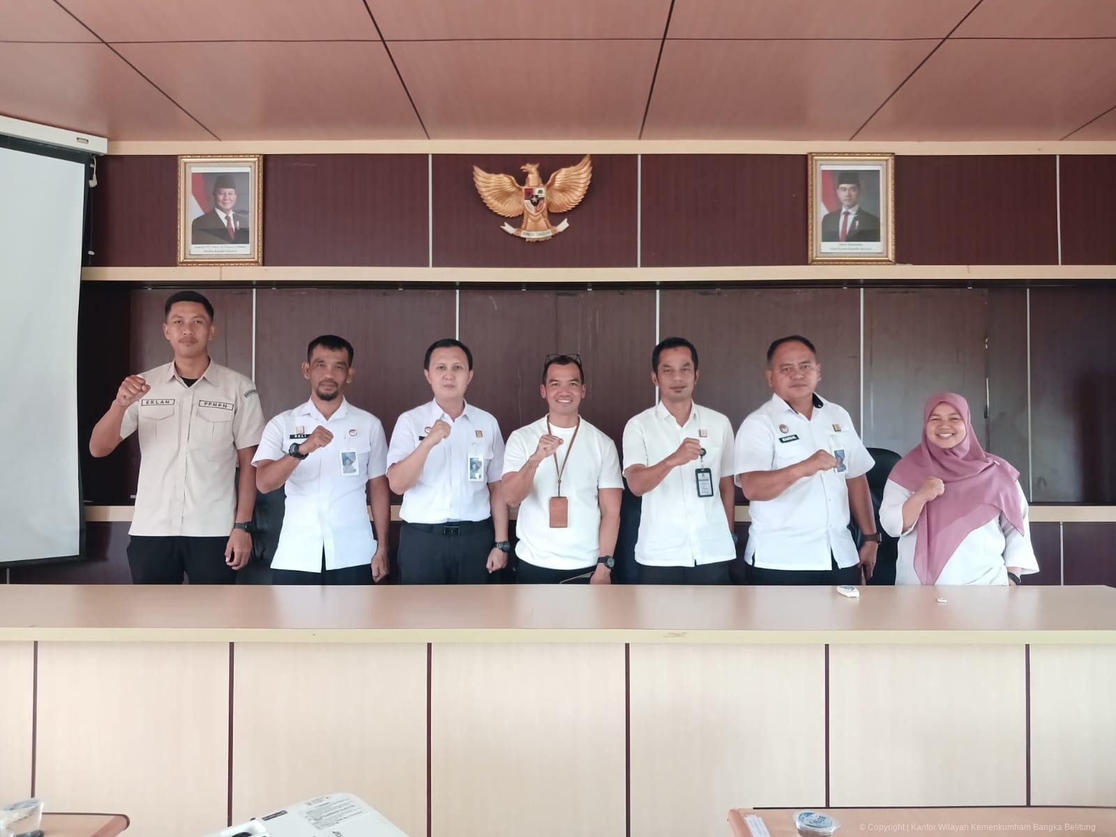 Kanwil Kemenkum Babel Koordinasikan Pembentukan Sentra Kekayaan Intelektual di Bappelitbangda Bangka Selatan