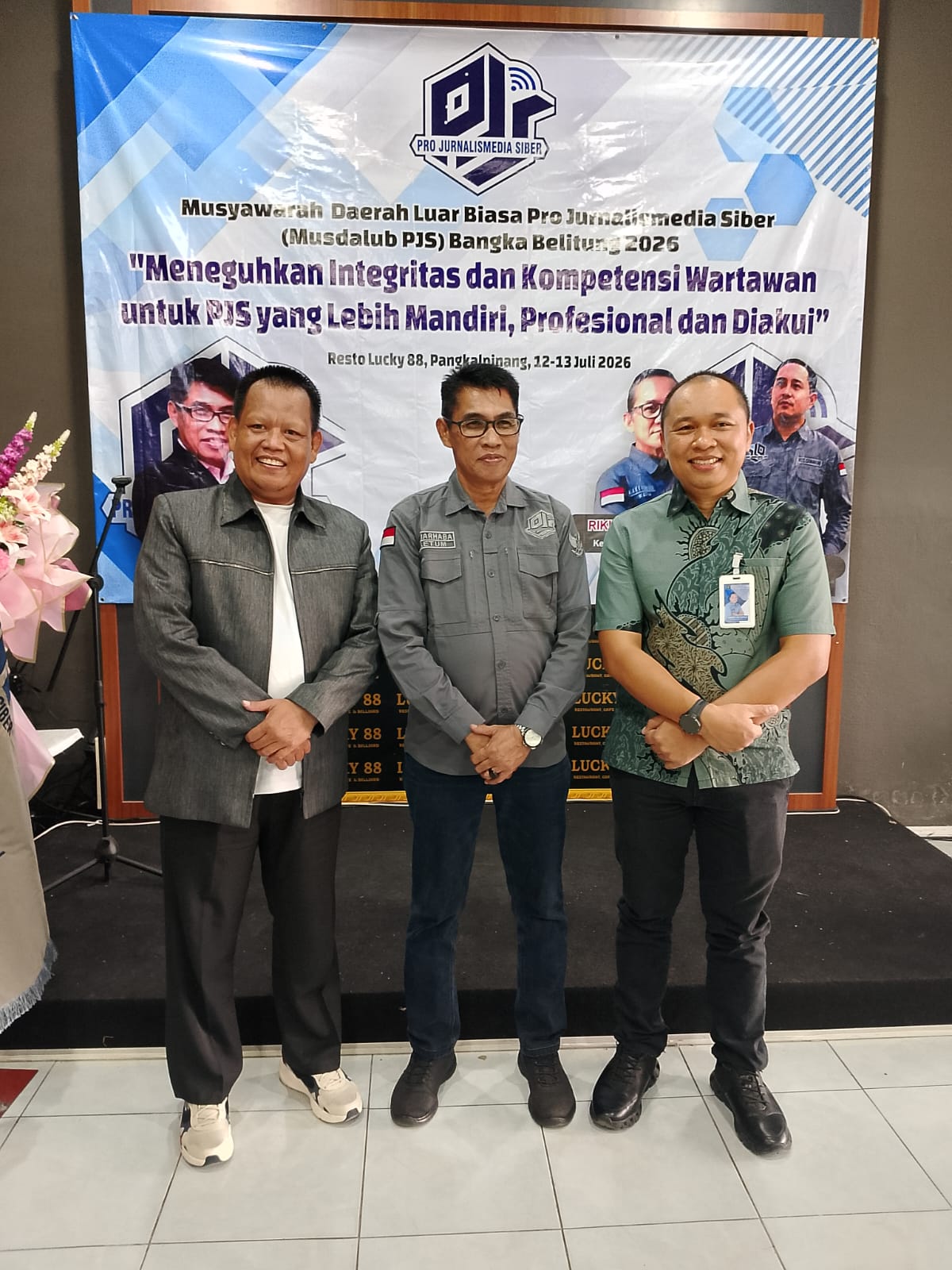 Kanwil Kemenkum Babel Hadiri Musdalub PJS, Dorong Peningkatan Kompetensi Wartawan