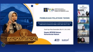 Kanwil Kemenkum Babel Ikuti Pembukaan Pelatihan Teknis Pelayanan Publik, Perkuat Kompetensi Petugas Loket