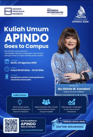 APINDO Goes to Campus: Belajar Langsung dari Pengusaha Nasional, Siapkan Diri Menjadi Entrepreneur dan Pencipta Lapangan Kerja