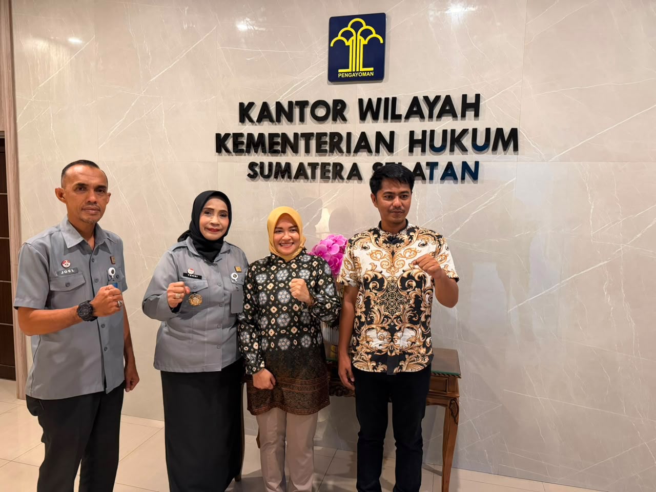 Dorong Kemudahan Akses Layanan KI, Kemenkum Sumsel Terima Koordinasi Bapperida OKU Timur