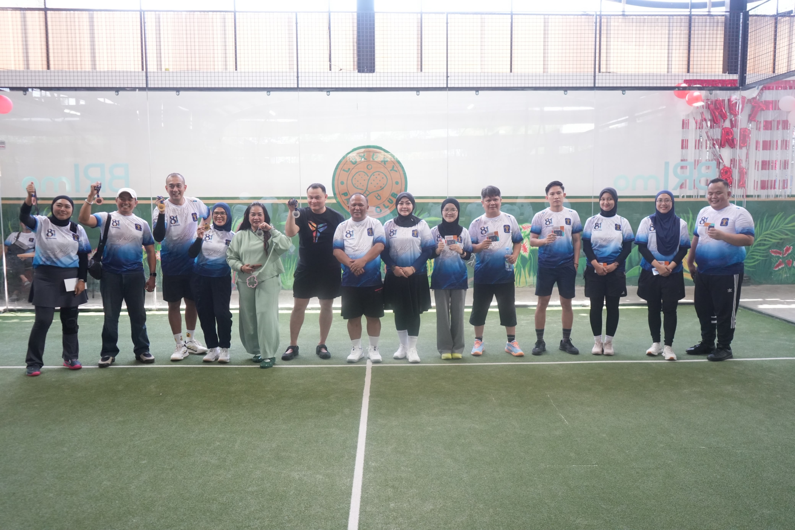 Semarak HUT Pengayoman ke-81, Kanwil Kemenkum Sumsel Gelar Pertandingan Persahabatan Padel