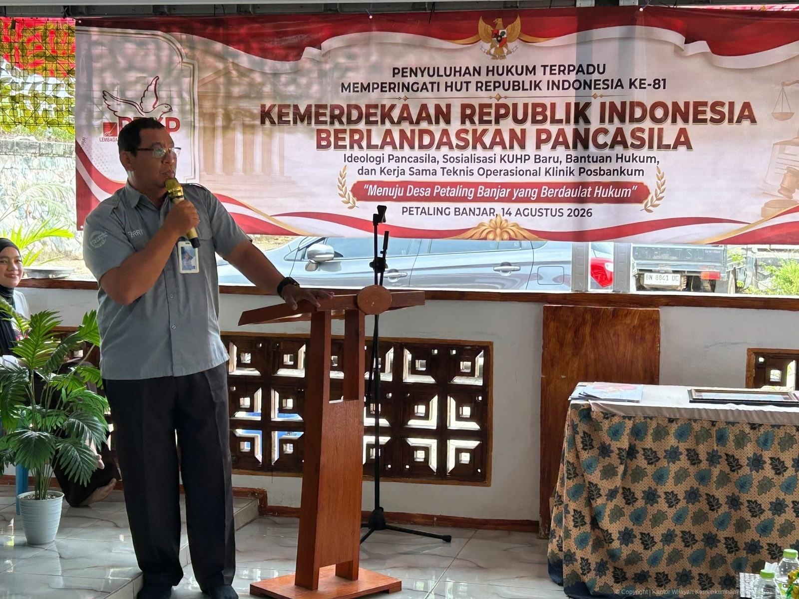 Kanwil Kemenkum Babel Perkuat Posbankum Desa Petaling Banjar untuk Perluas Akses Keadilan Masyarakat Kanwil Kemenkum Babel Perkuat Posbankum Desa Petaling Banjar untuk Perluas Akses Keadilan Masyarakat