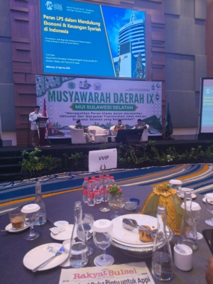LPS Edukasi Peserta Musda IX MUI Sulsel, Tampil Satu Panel Bersama Pangdam XIV/Hasanuddin