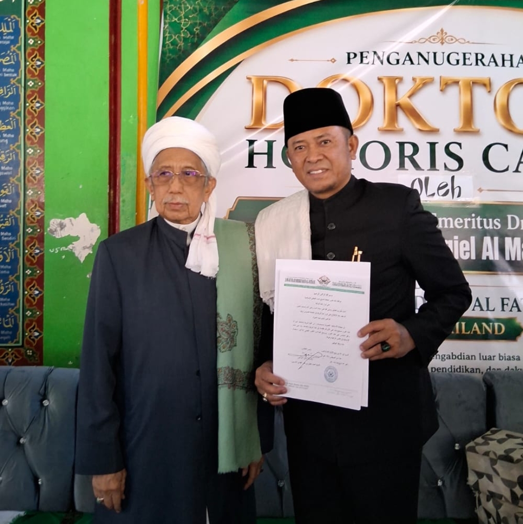 Alumni Islamic Call College Libya, Dr. Andi Abdul Hamzah Raih Gelar Profesor Kehormatan dari Jamiah Islam Sheikh Daud Al-Fathani Thailand