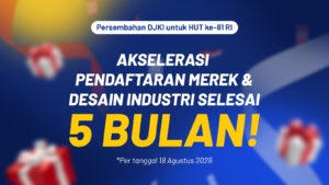 Mulai 18 Agustus, DJKI Targetkan Pendaftaran Merek dan Desain Industri Selesai Lima Bulan