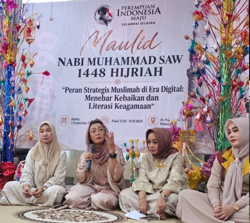 PIM Sulsel Gelar Maulid Nabi Muhammad SAW, Dorong Muslimah Tebar Kebaikan Lewat Literasi Keagamaan