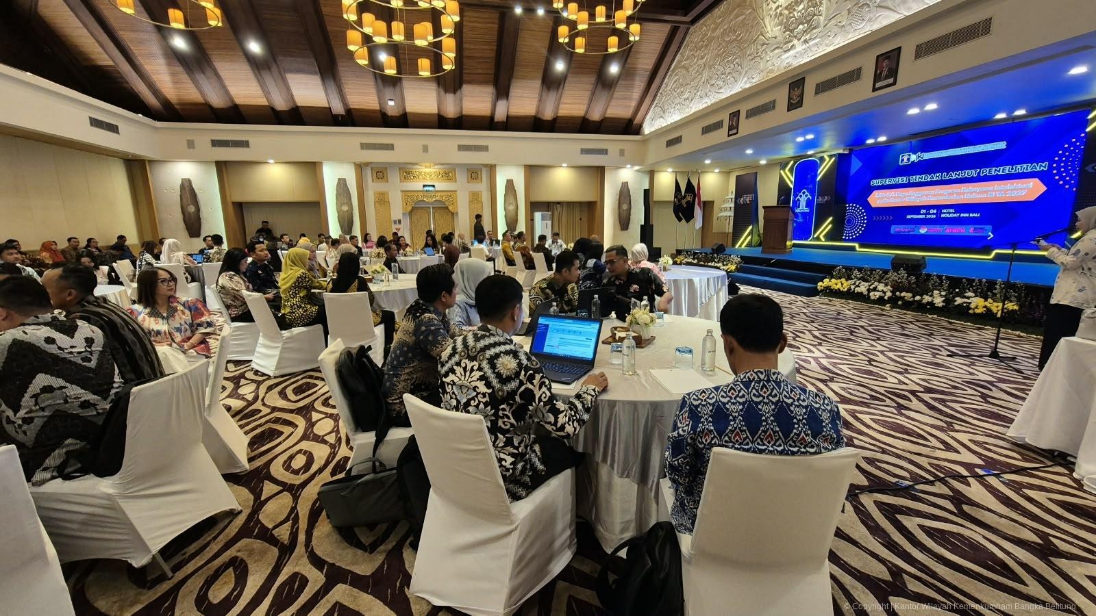 Kanwil Kemenkum Babel Ikuti Supervisi RKAKL Pagu Anggaran KI TA 2027 di Bali
