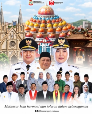 Makassar Melompat 43 Peringkat Jadi Kota Toleran, Kolaborasi Pemkot–FKUB–IMMIM Jadi Kekuatan
