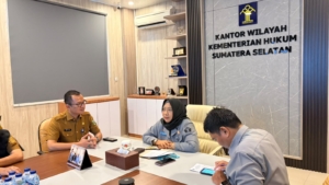 Bentuk Regulasi Berkualitas, Kemenkum Sumsel Harmonisasi Dua Rancangan Peraturan Pajak