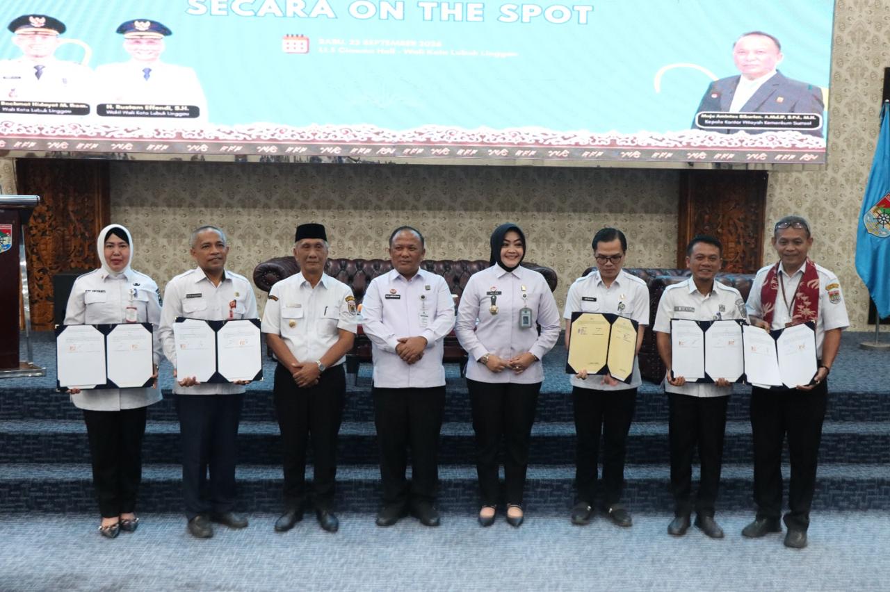 Kemenkum Sumsel Teken PKS dengan 5 OPD, Perkuat Perlindungan Aset Daerah