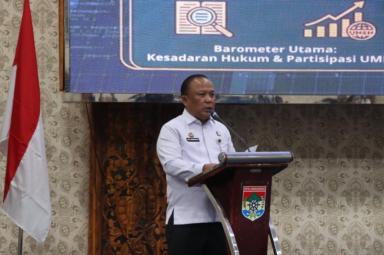 Kemenkum Sumsel Fasilitasi Pendaftaran KI di Lubuklinggau dan Serahkan 24 Sertifikat Merek UMKM
