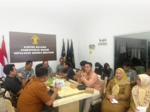 Kanwil Kemenkum Babel Perkuat Sinergi Pembahasan Raperda Pajak Daerah dan Retribusi Daerah Bangka Selatan