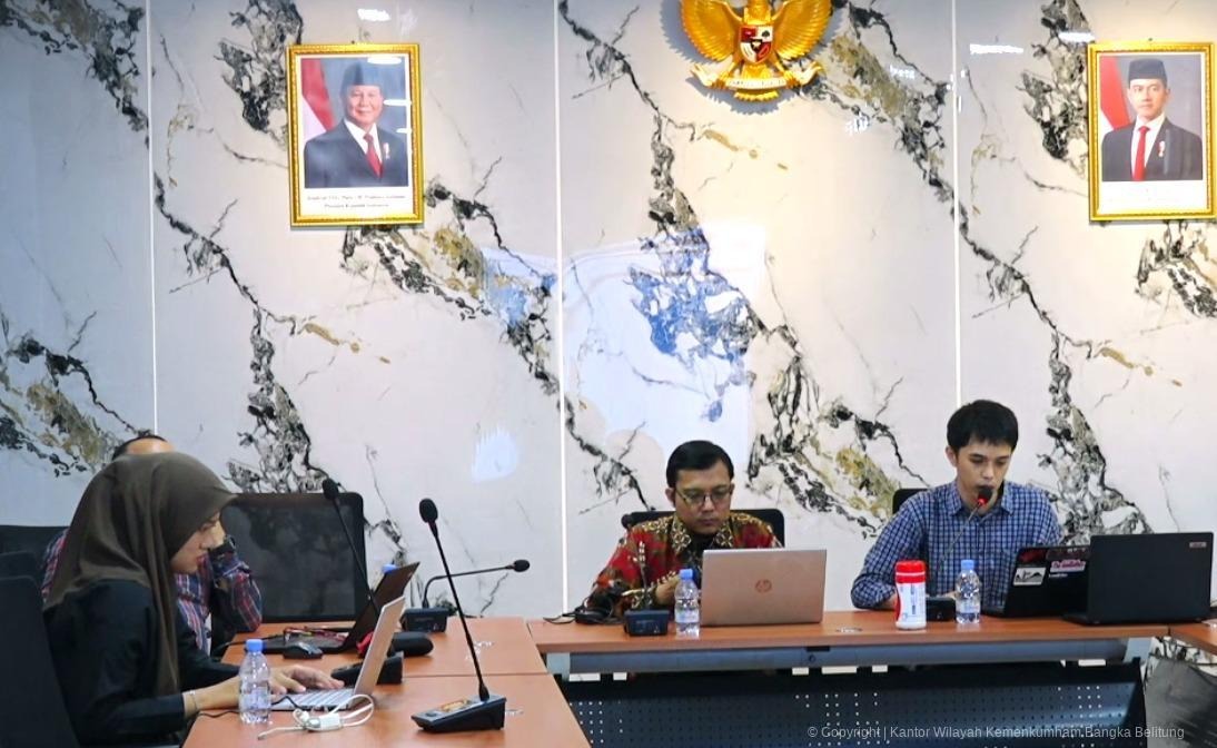 Kanwil Kemenkum Babel Ikuti Sosialisasi Mekanisme Penilaian IRH 2027, Perkuat Kesiapan Data Dukung Pemerintah Daerah